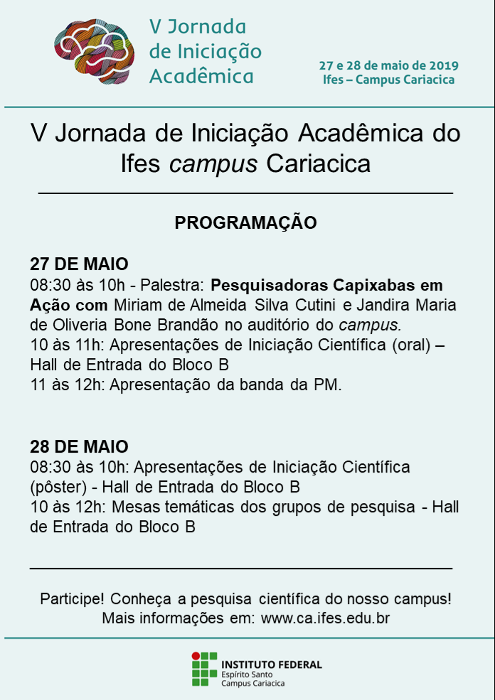 Progracao VJornada