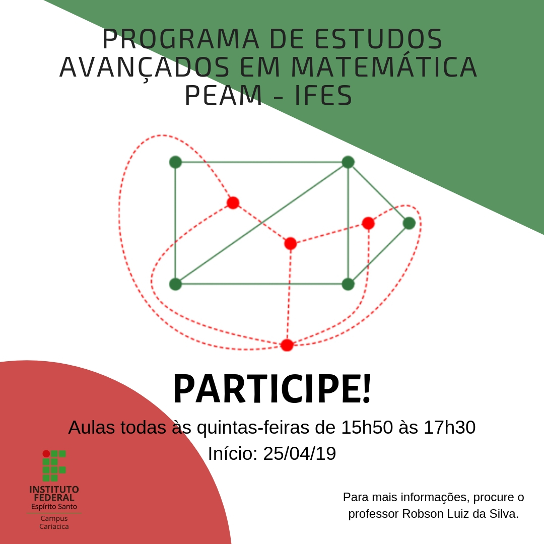 pROGRAMA DE ESTUDOS AVANÇADOS EM MATEMÁTICA PEAM